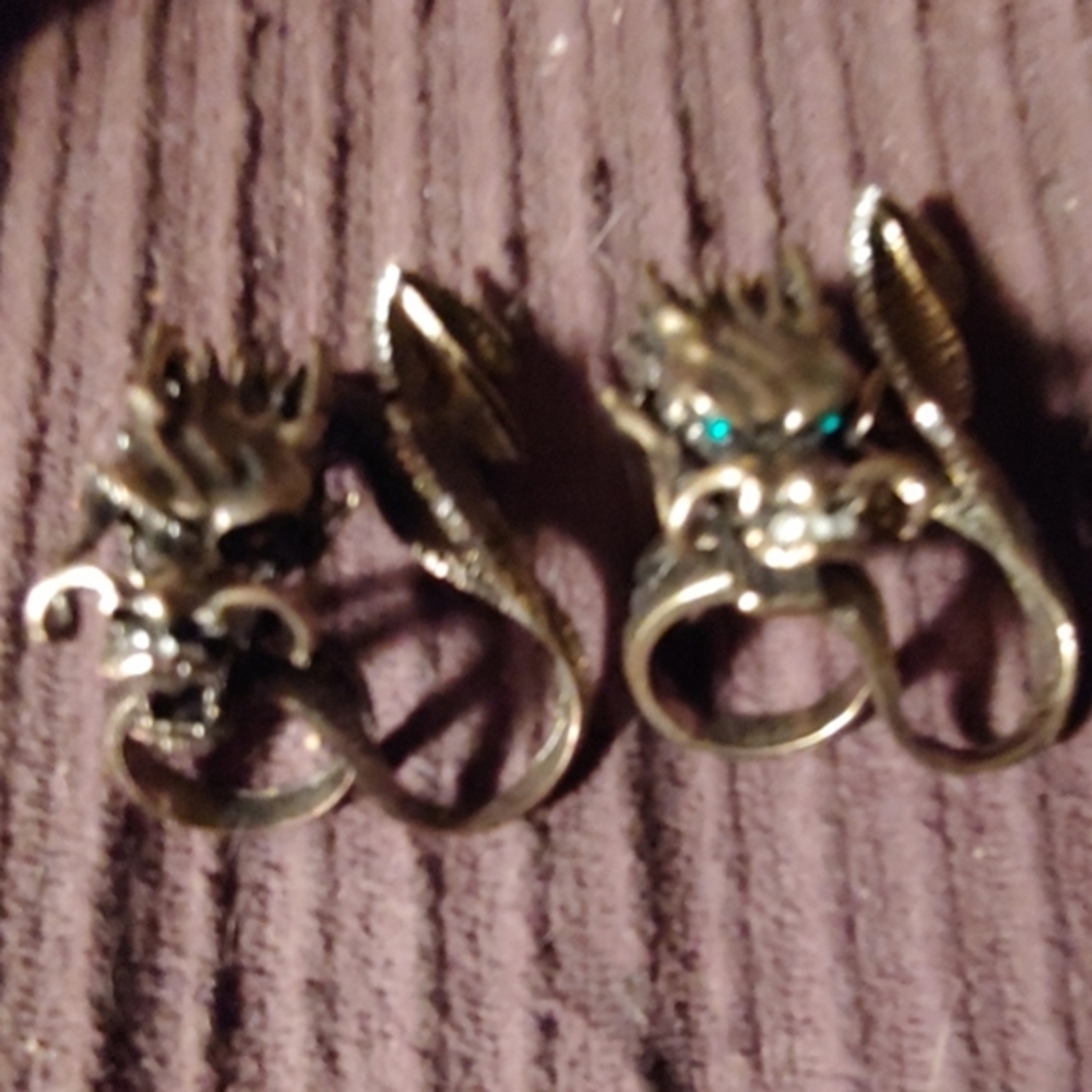 They became available again. There are two large dragon rings.